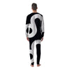 Leo Sign Zodiac White And Black Print Men's Pajamas-grizzshop