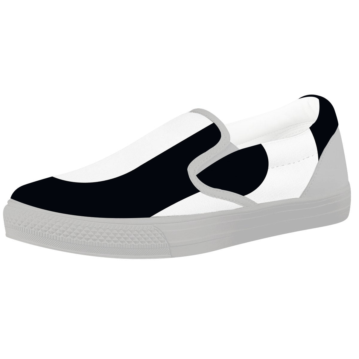 Leo Sign Zodiac White And Black Print White Slip On Shoes-grizzshop