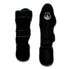 Leopard Black Print Muay Thai Shin Guards-grizzshop