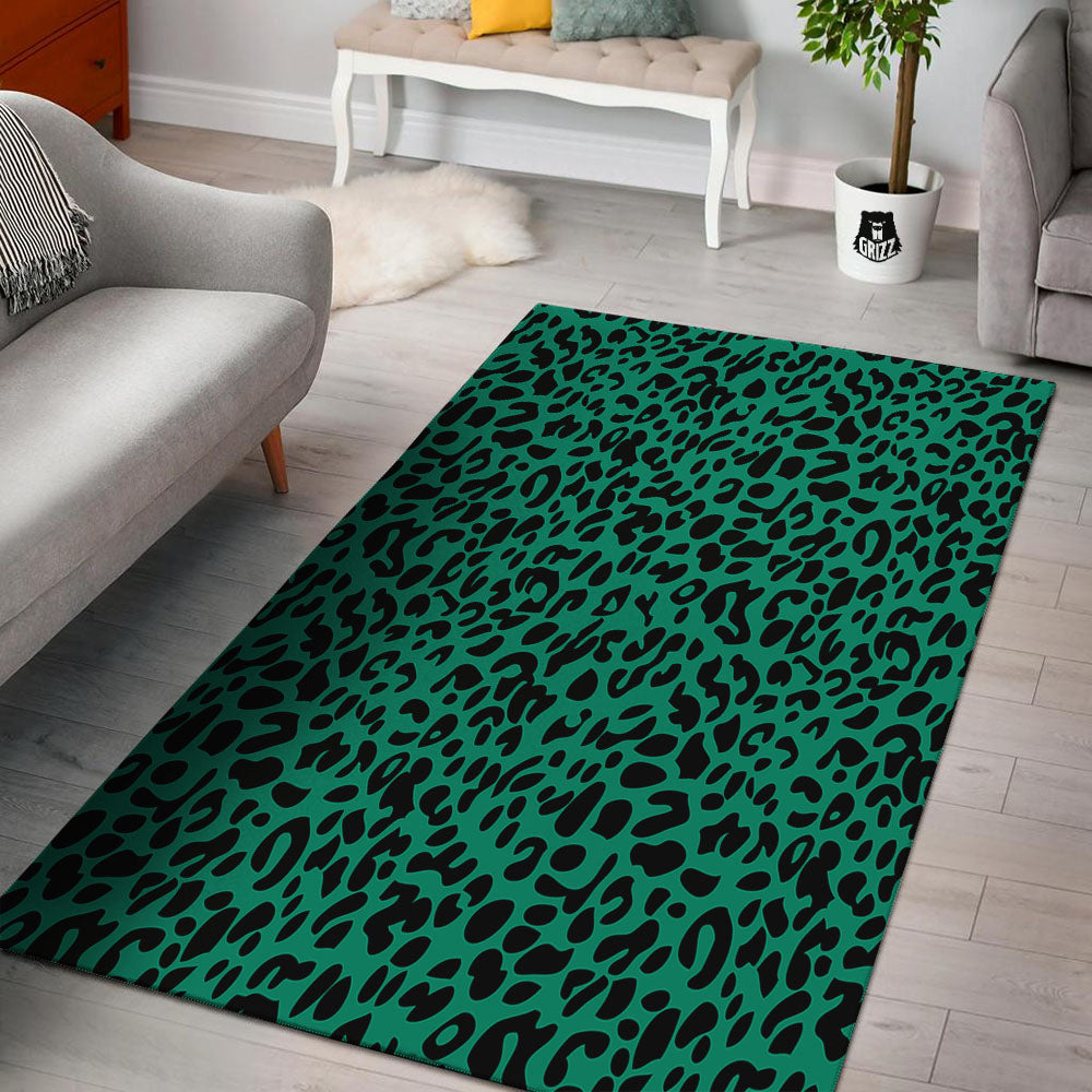 Leopard Green Print Floor Mat-grizzshop