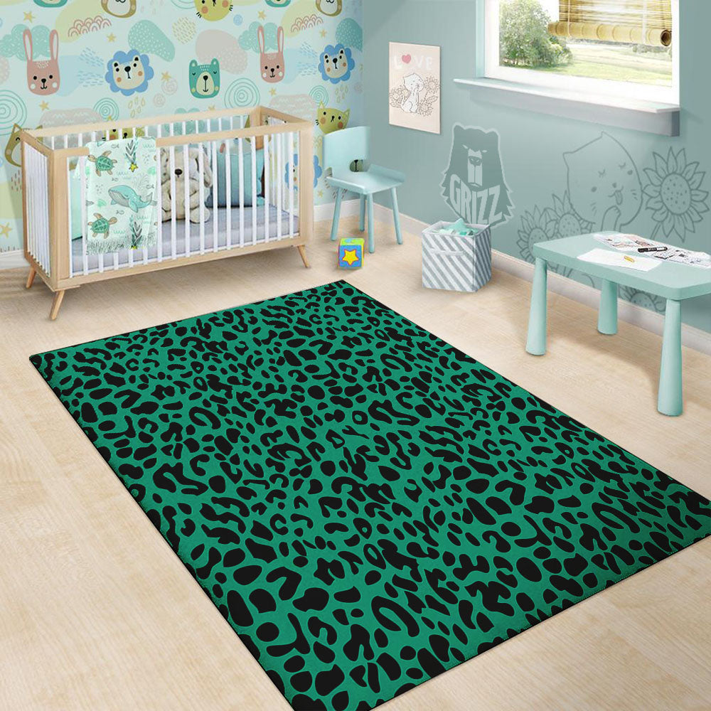 Leopard Green Print Floor Mat-grizzshop