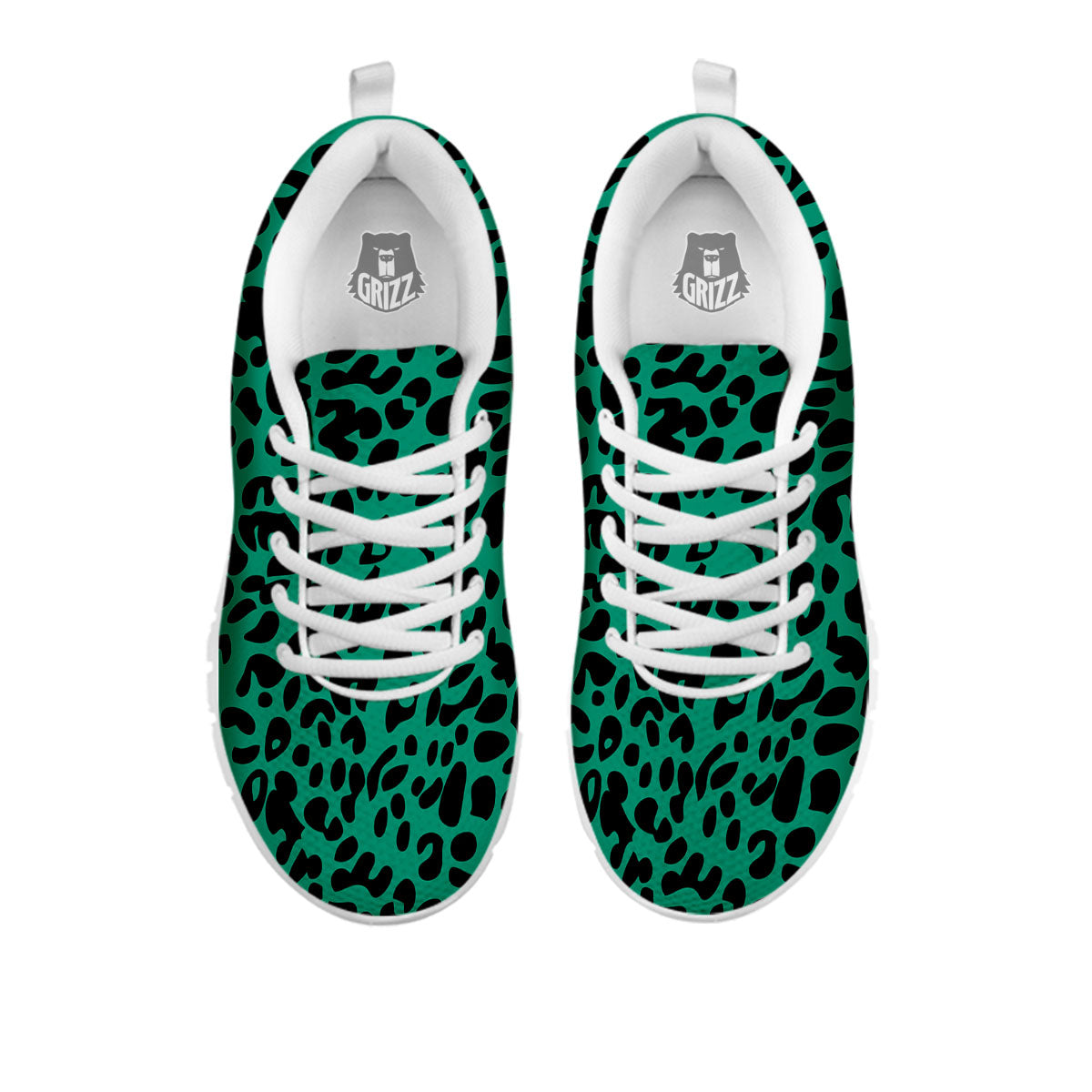 Leopard Green Print White Sneaker-grizzshop