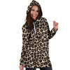 Leopard Hoodie Dress-grizzshop