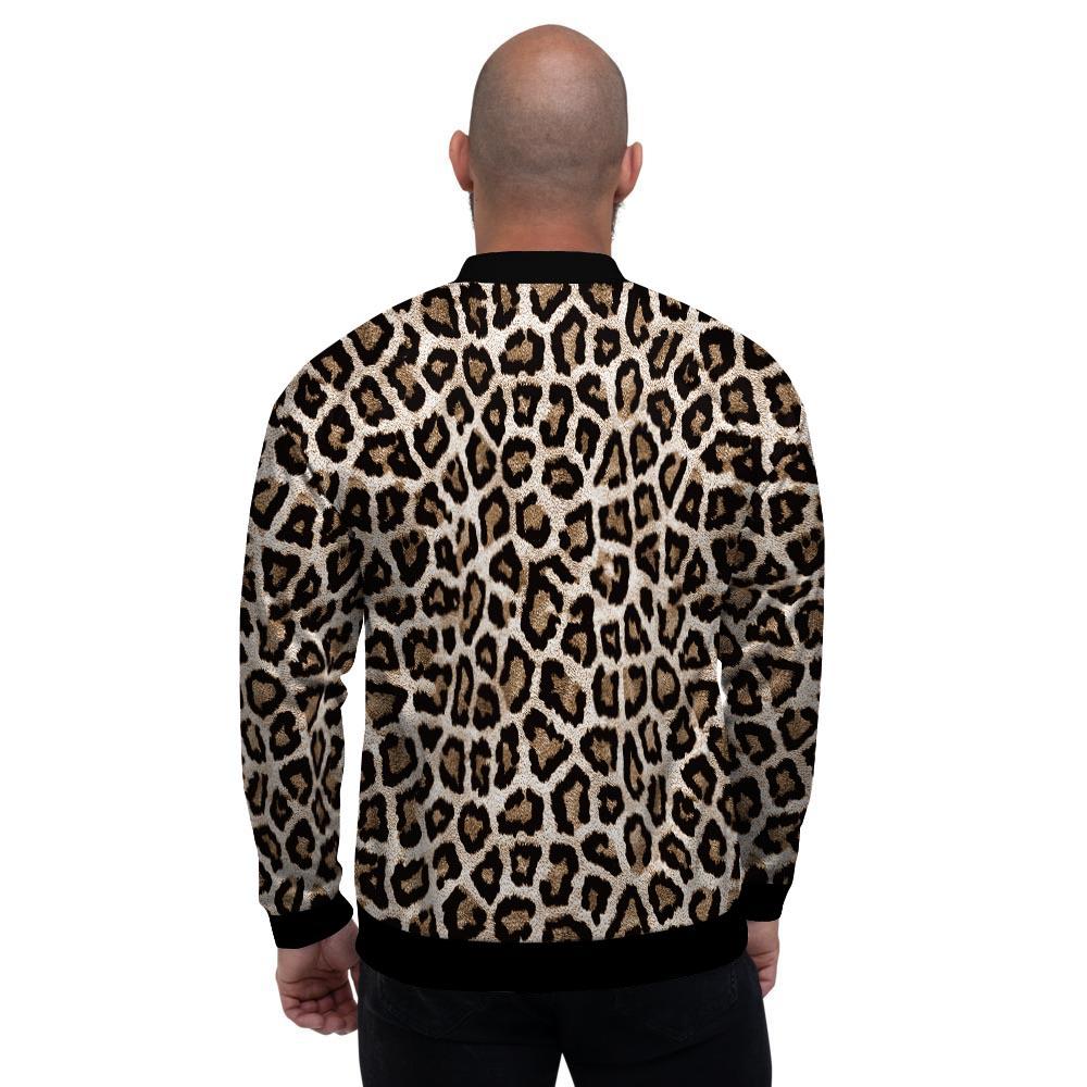 Leopard Men's Bomber Jacket-grizzshop