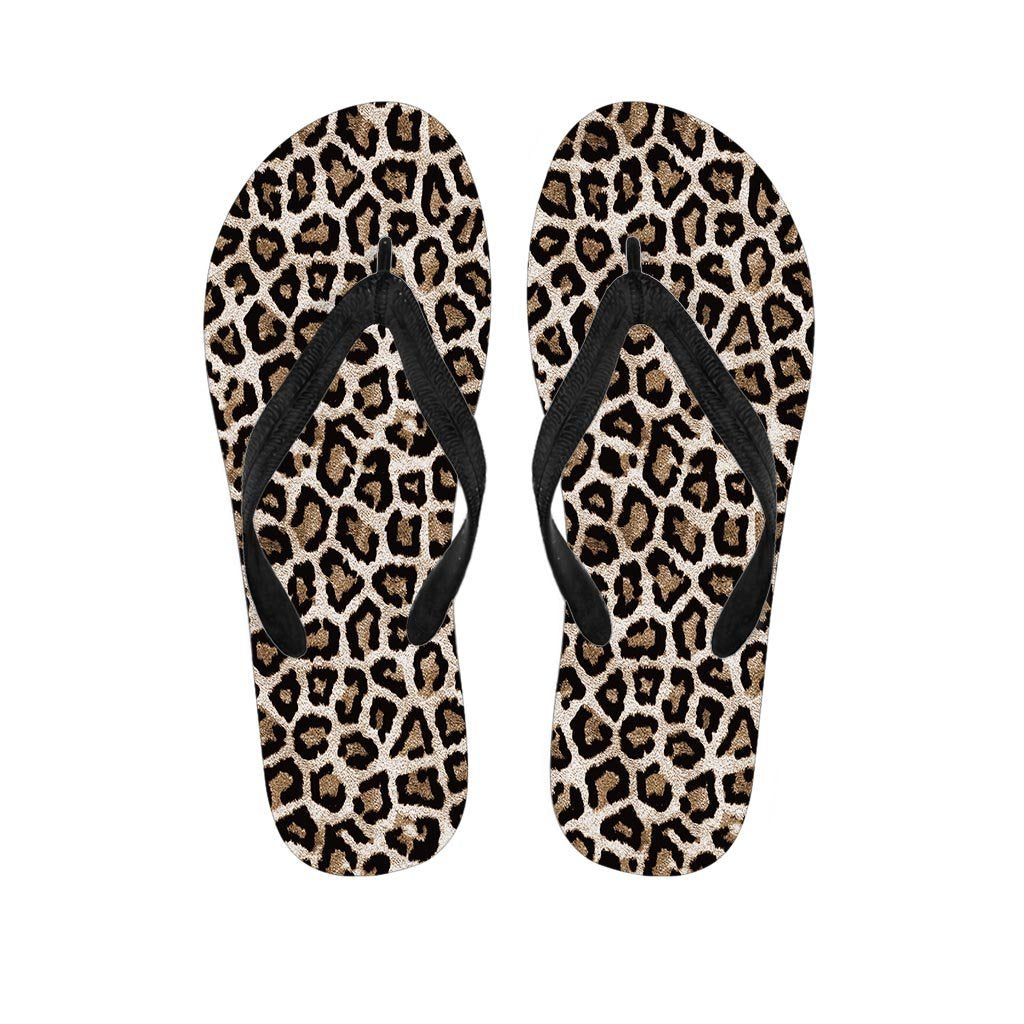 Leopard Men's Flip Flops-grizzshop