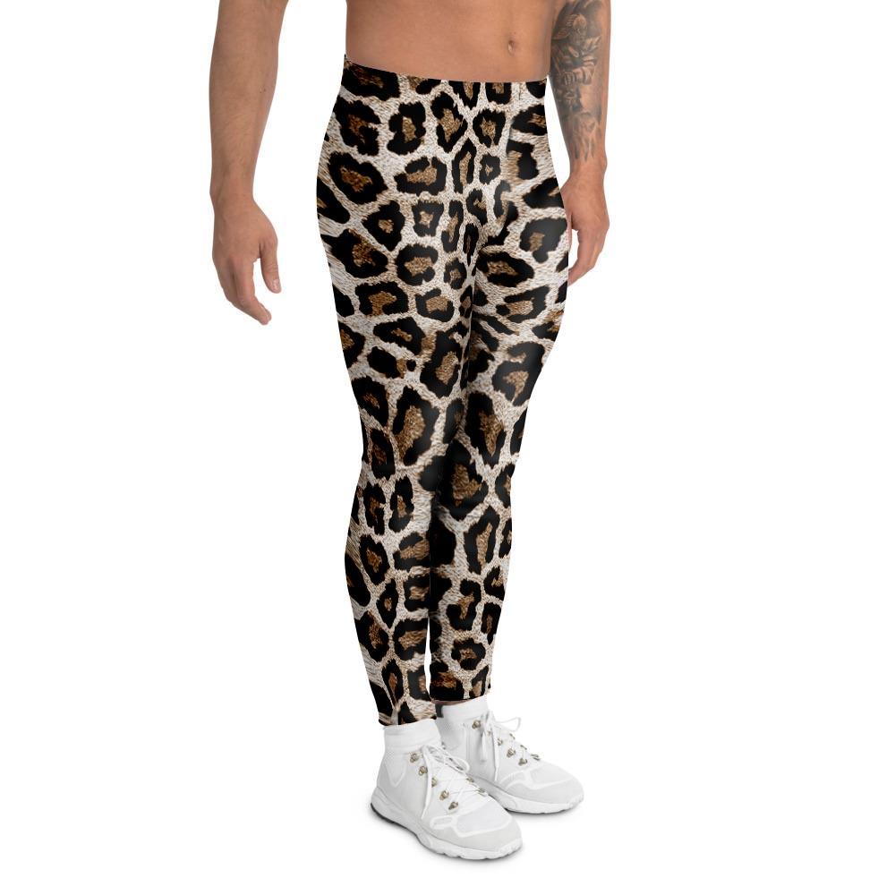 Leopard Men's Leggings-grizzshop