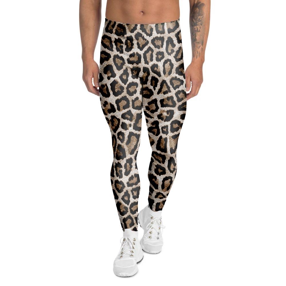 Leopard Men's Leggings-grizzshop