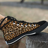 Leopard Orange Print High Top Shoes-grizzshop