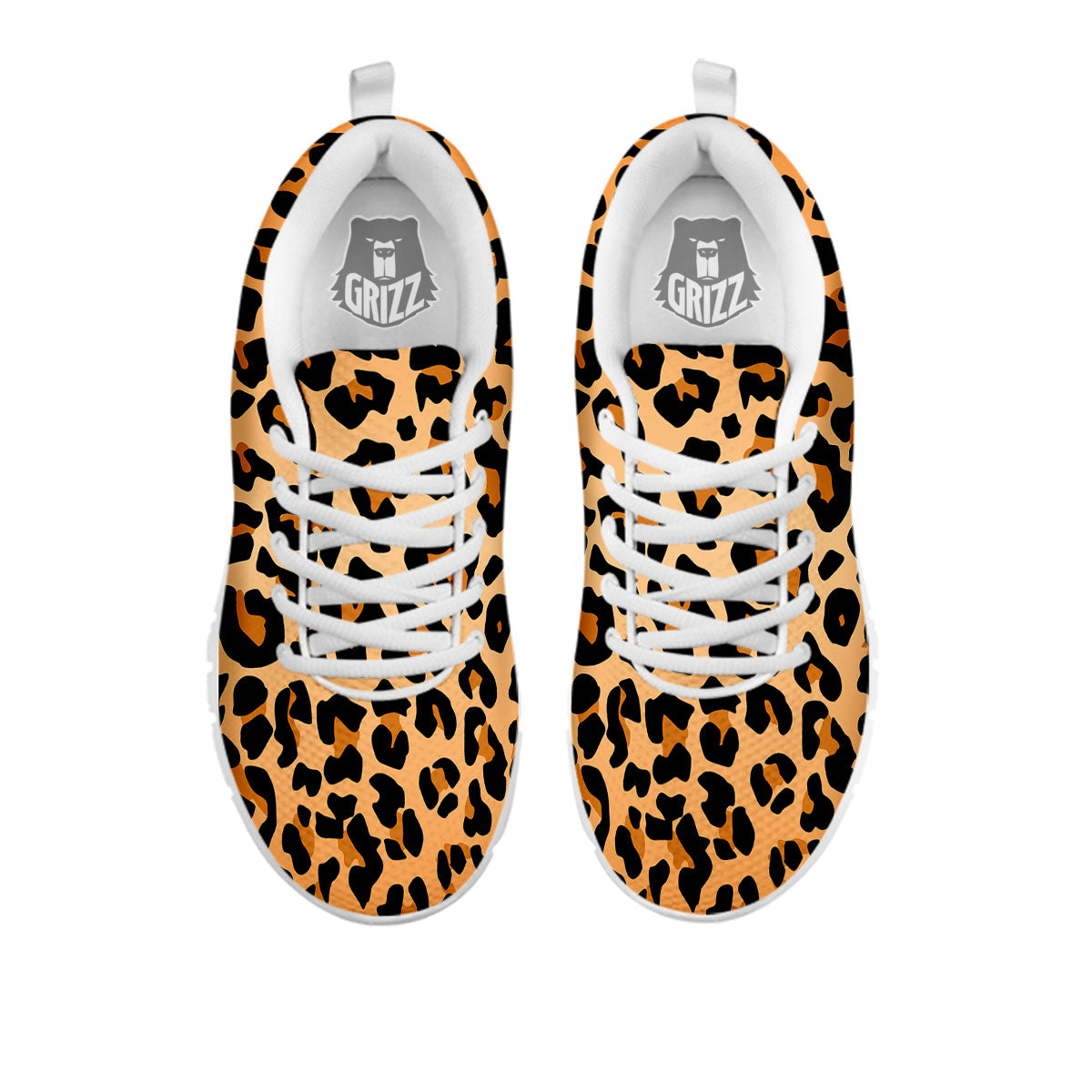 Leopard Orange Print White Sneaker-grizzshop