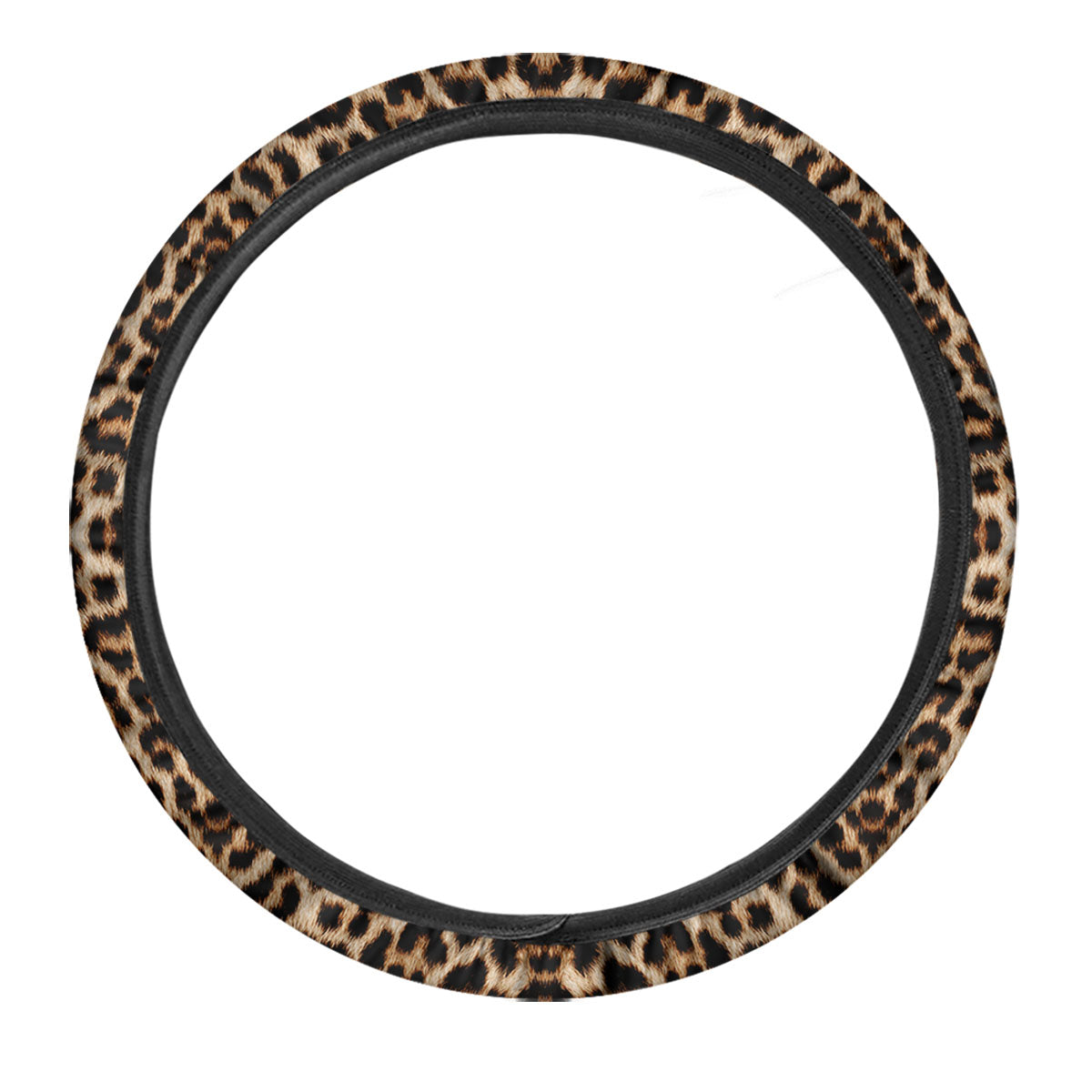 Leopard Pattern Car Steering Wheel Cover-grizzshop