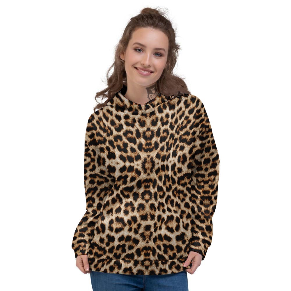 Leopard Pattern Women's Hoodie-grizzshop