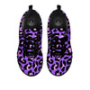 Leopard Pink And Purple Print Black Sneaker-grizzshop