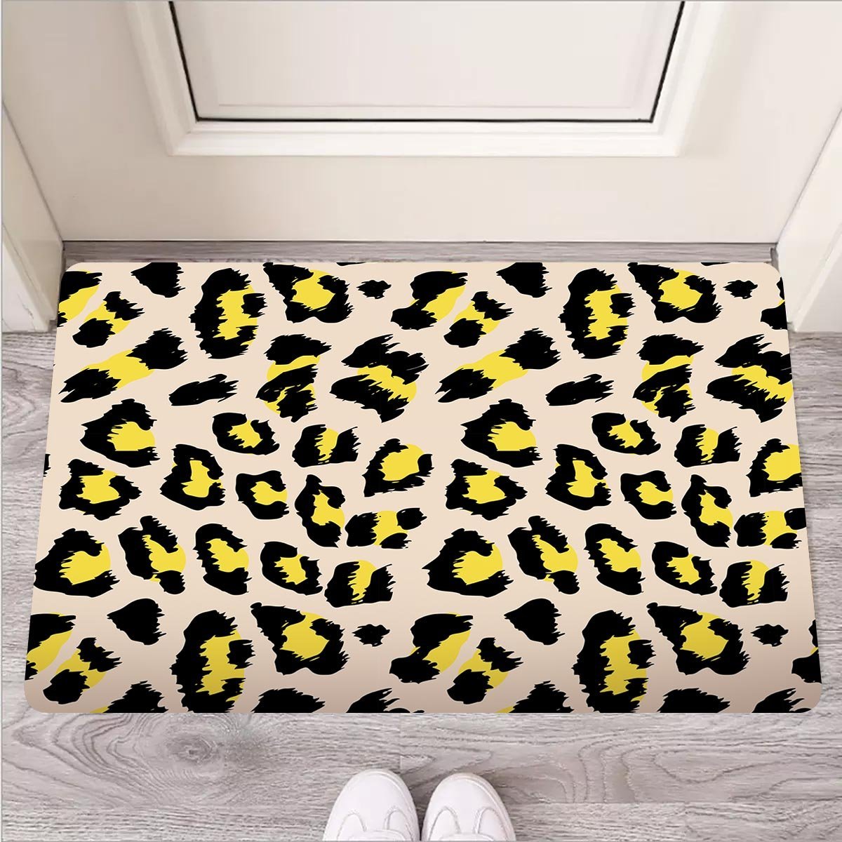 Leopard Print Door Mat-grizzshop