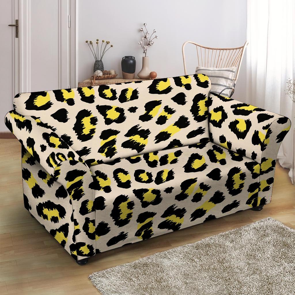 Leopard Print Loveseat Cover-grizzshop