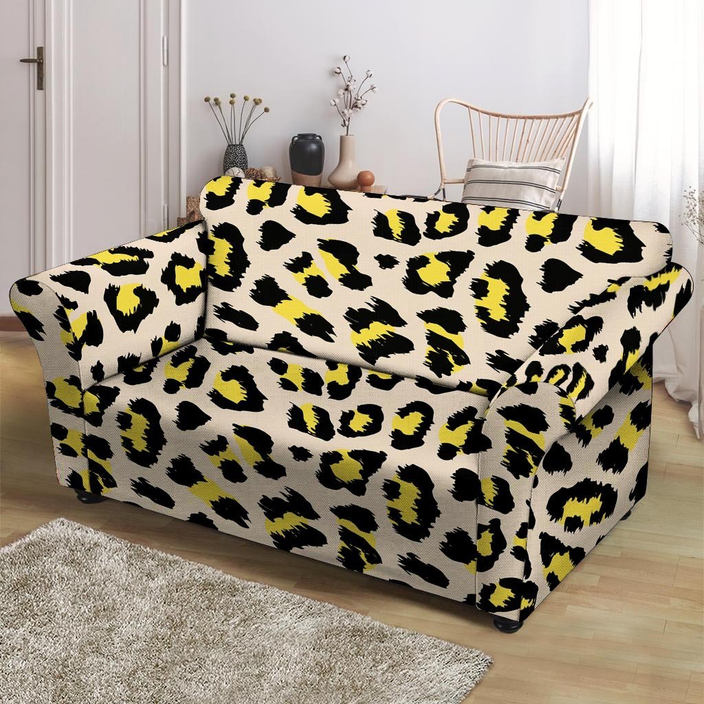 Leopard Print Loveseat Cover-grizzshop