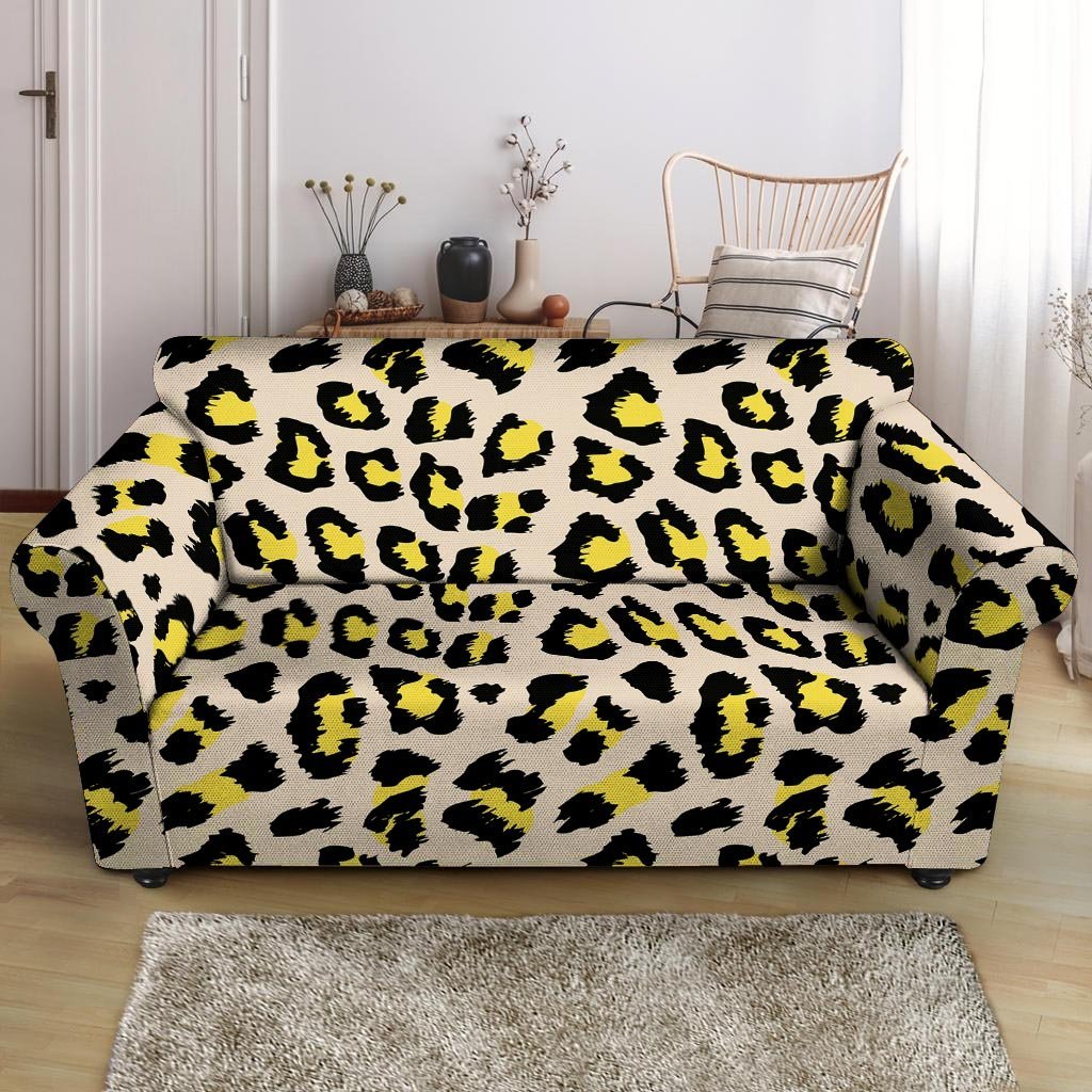 Leopard Print Loveseat Cover-grizzshop