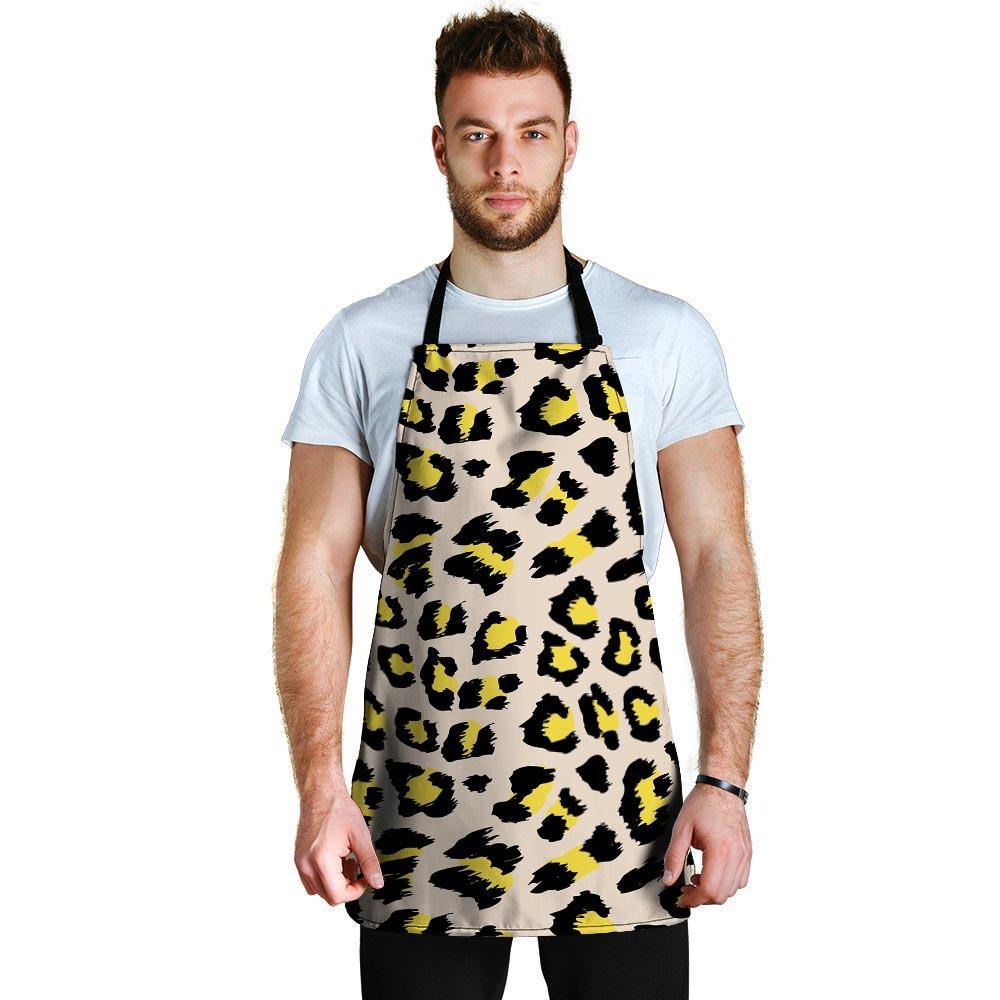 Leopard Print Men's Apron-grizzshop