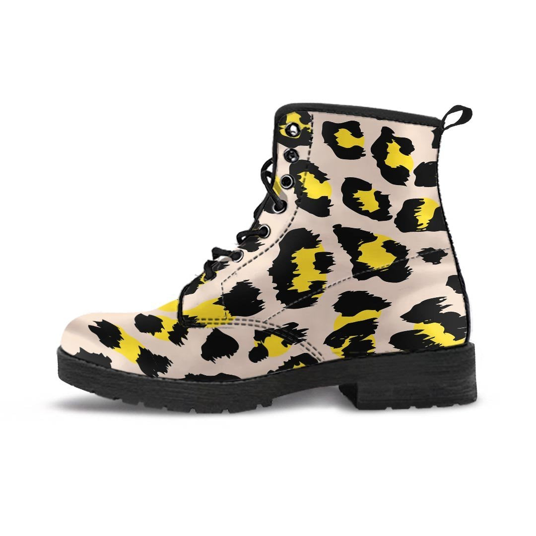 Leopard Print Men's Boots-grizzshop