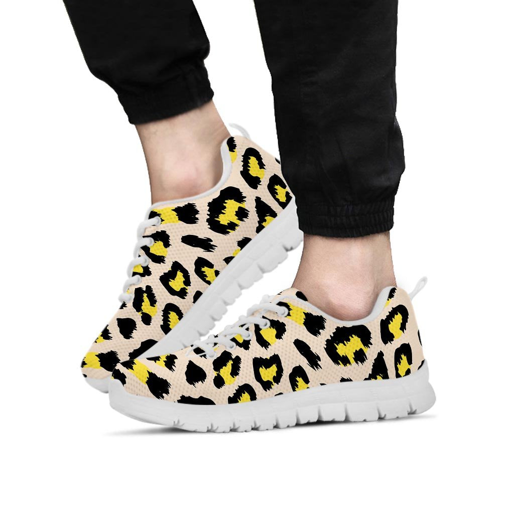 Leopard Print Men's Sneakers-grizzshop