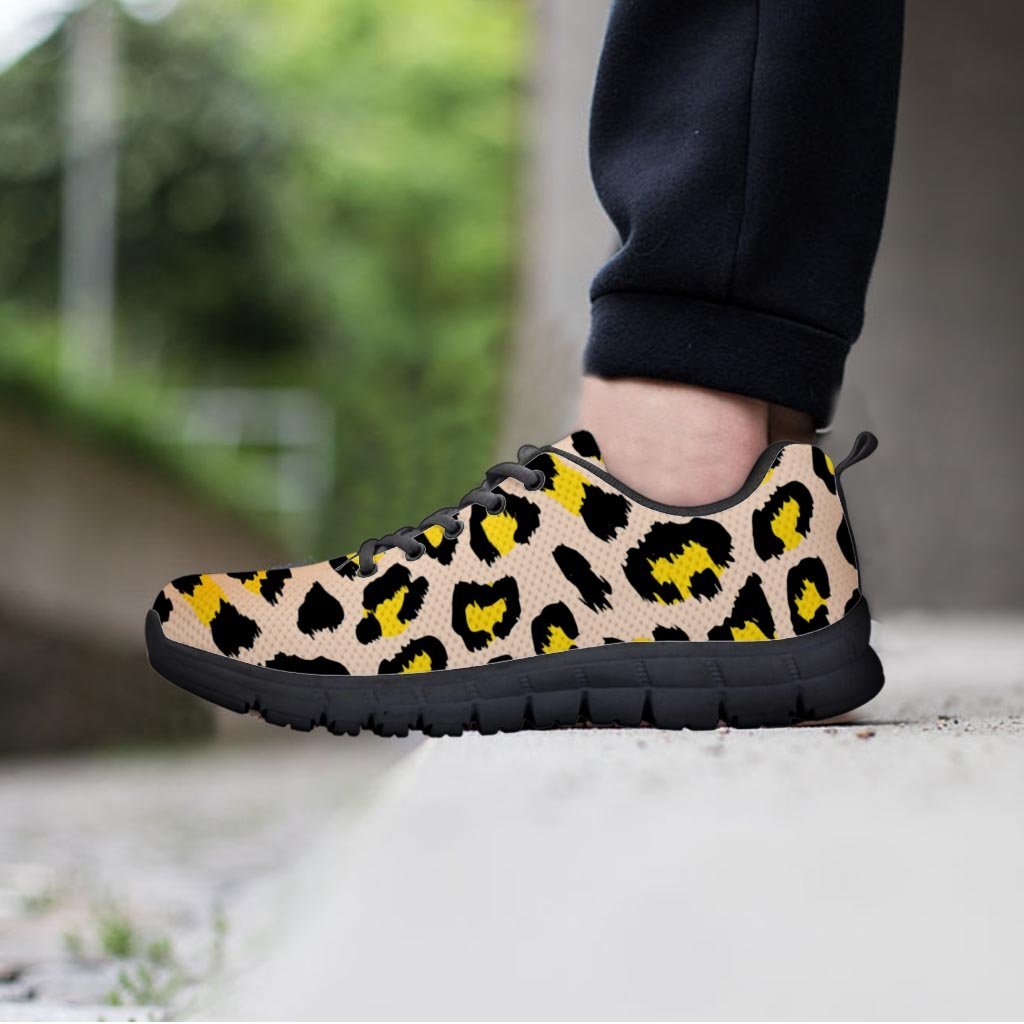 Leopard Print Men's Sneakers-grizzshop