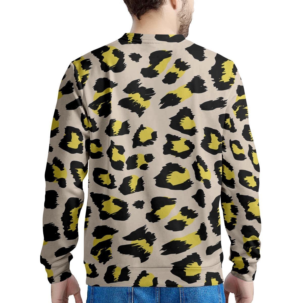 Leopard Print Men's Sweatshirt-grizzshop