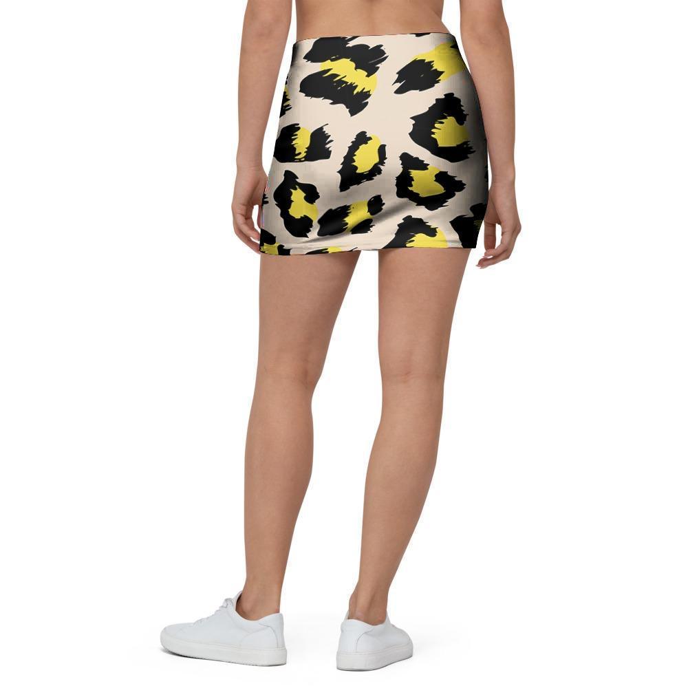 Leopard Print Mini Skirt-grizzshop