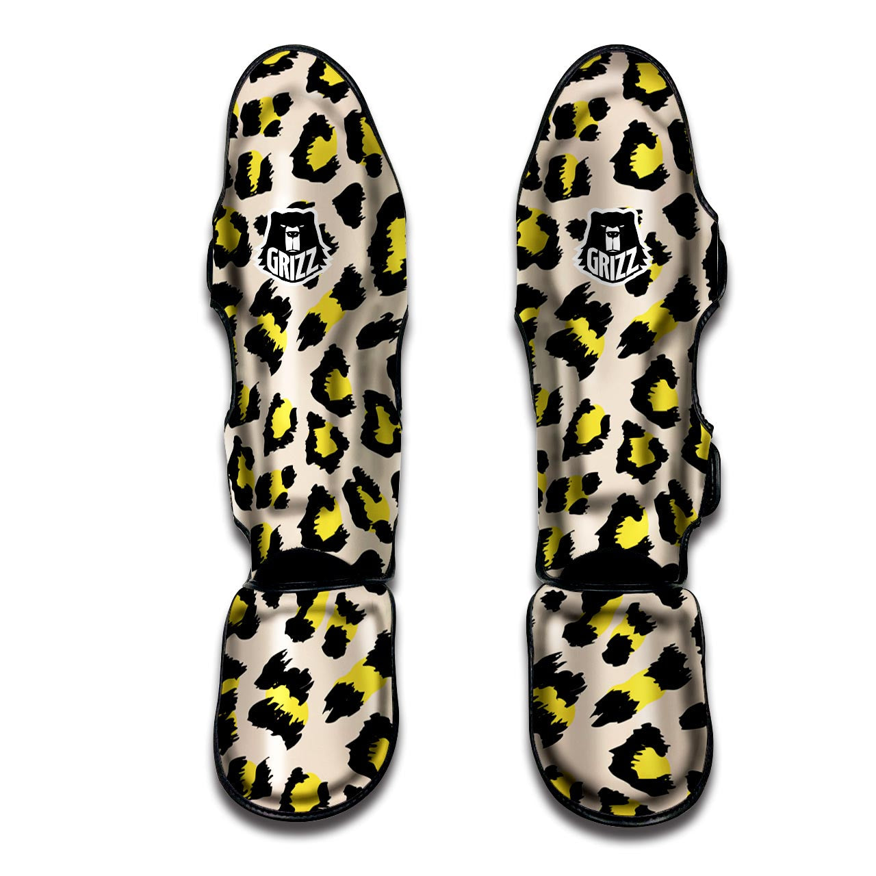 Leopard Print Muay Thai Shin Guard-grizzshop