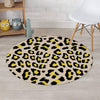 Leopard Print Round Rug-grizzshop