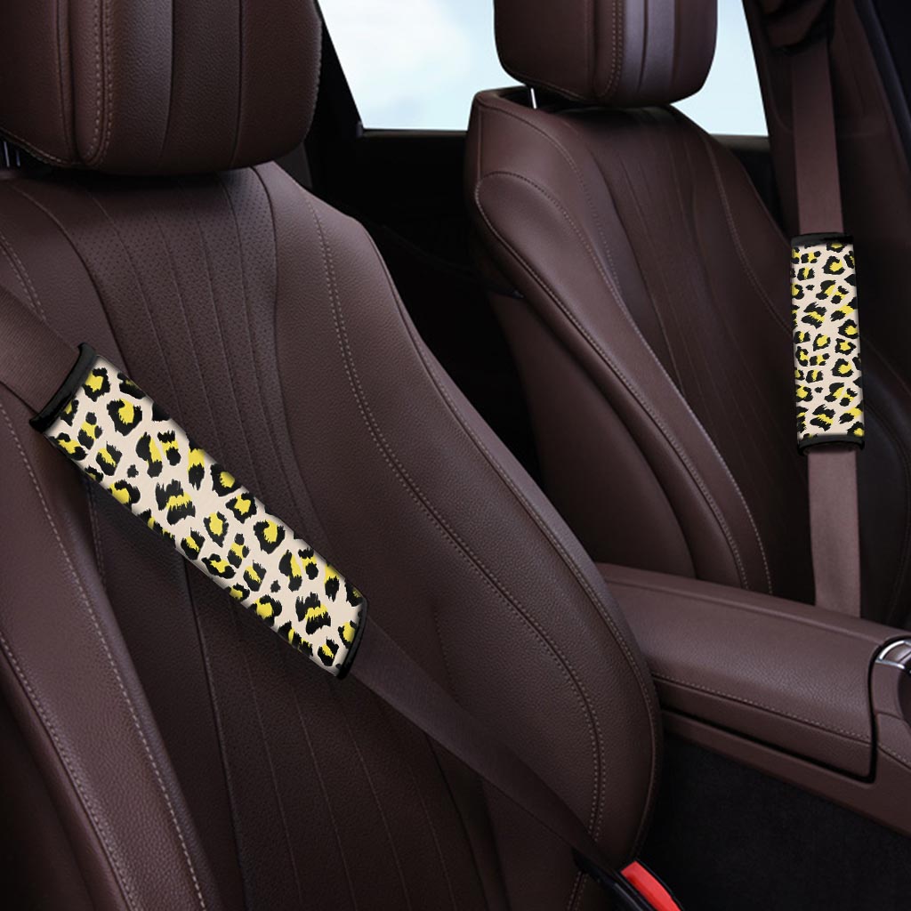 Leopard Print Seat Belt Cover-grizzshop