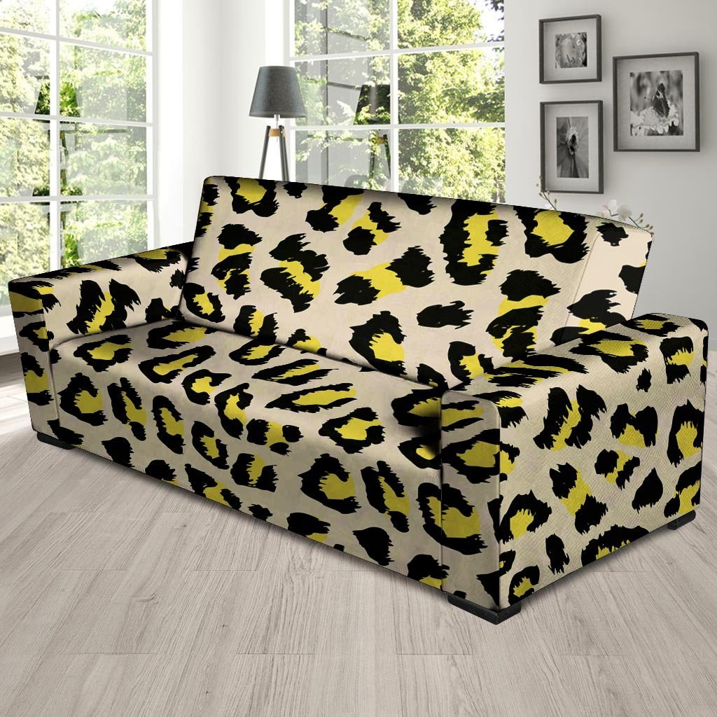 Leopard Print Sofa Cover-grizzshop