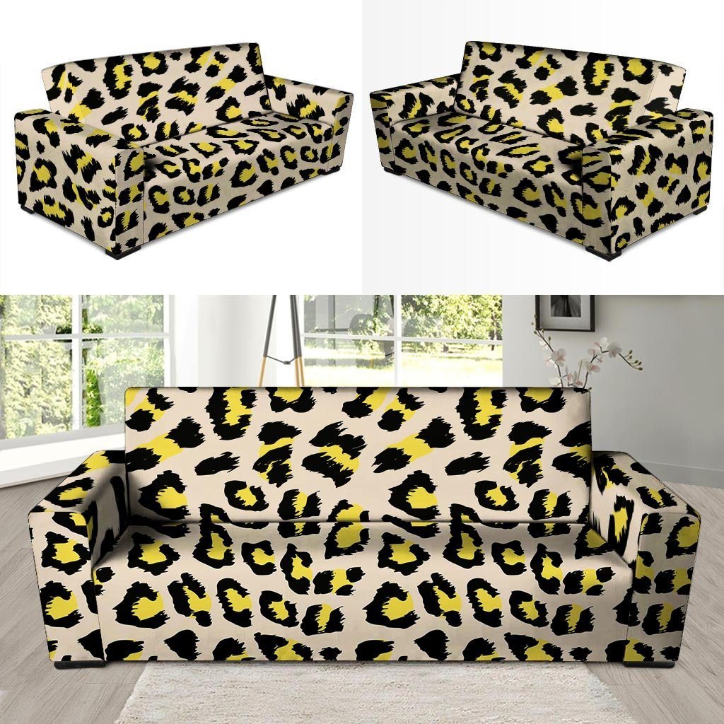 Leopard Print Sofa Cover-grizzshop