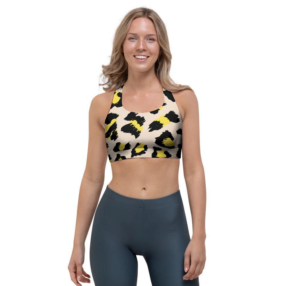 Leopard Print Sports Bra-grizzshop