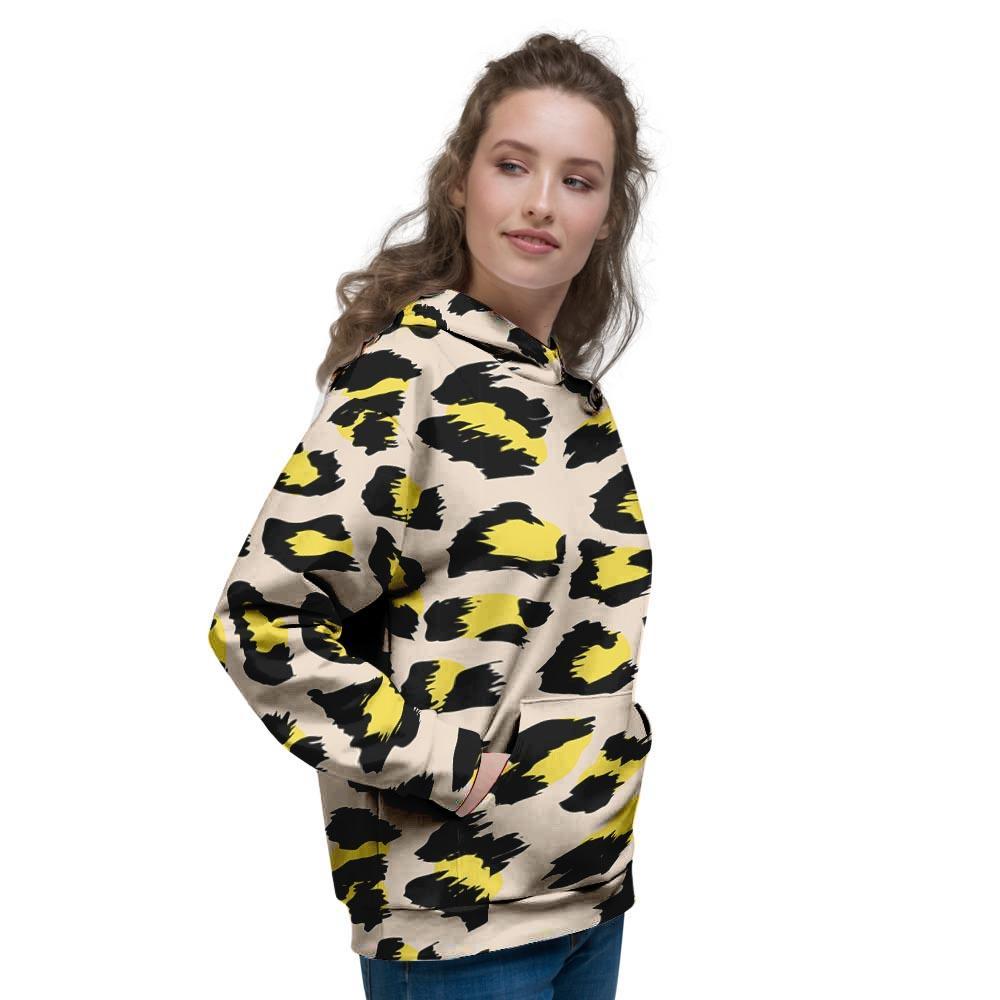 Leopard Print Women's Hoodie-grizzshop