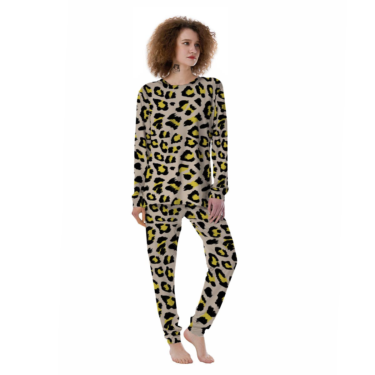 Leopard Print Women's Pajamas-grizzshop