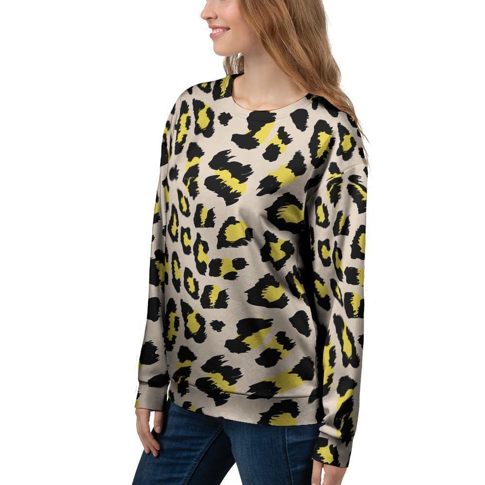 Leopard Print Women's Sweatshirt-grizzshop