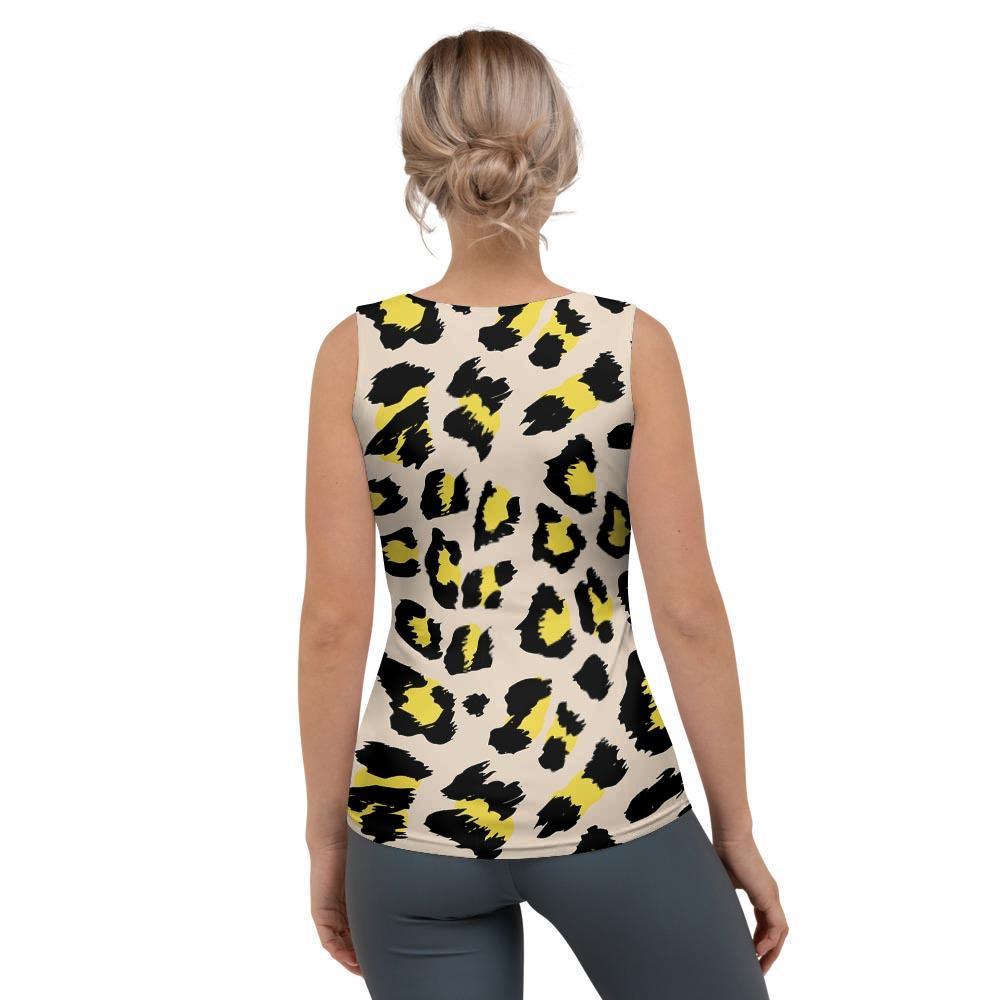 Leopard Print Women's Tank Top-grizzshop