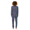 Leopard Rainbow And Purple Print Pattern Women's Pajamas-grizzshop