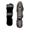 Leopard Rainbow And White Print Pattern Muay Thai Shin Guards-grizzshop