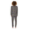 Leopard Rainbow And White Print Pattern Women's Pajamas-grizzshop