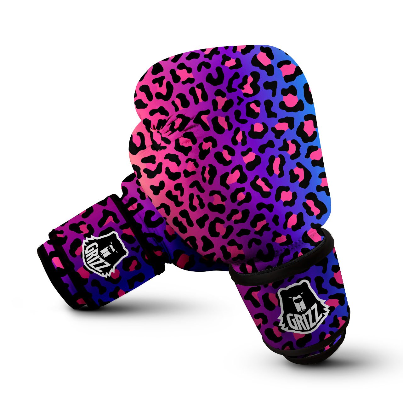 Leopard Rainbow Print Boxing Gloves-grizzshop