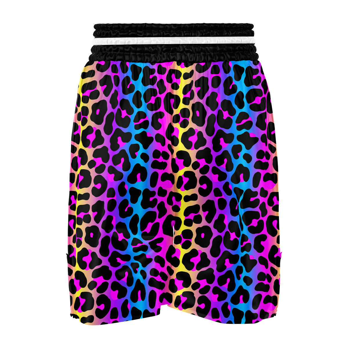 Leopard Rainbow Print Pattern Boxing Shorts-grizzshop