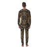 Leopard Skin Texture Print Pattern Men's Pajamas-grizzshop