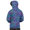 Leopard Teal And Purple Print Pattern Men's Hoodie-grizzshop