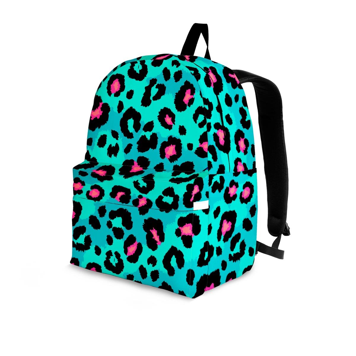 Leopard Teal Print Backpack-grizzshop