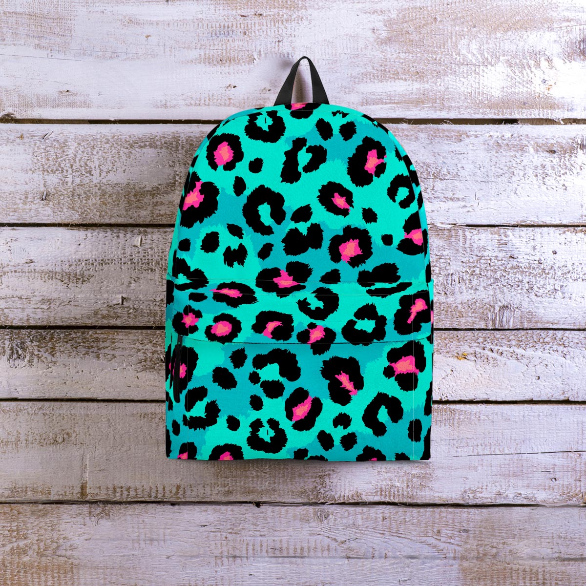 Leopard Teal Print Backpack-grizzshop