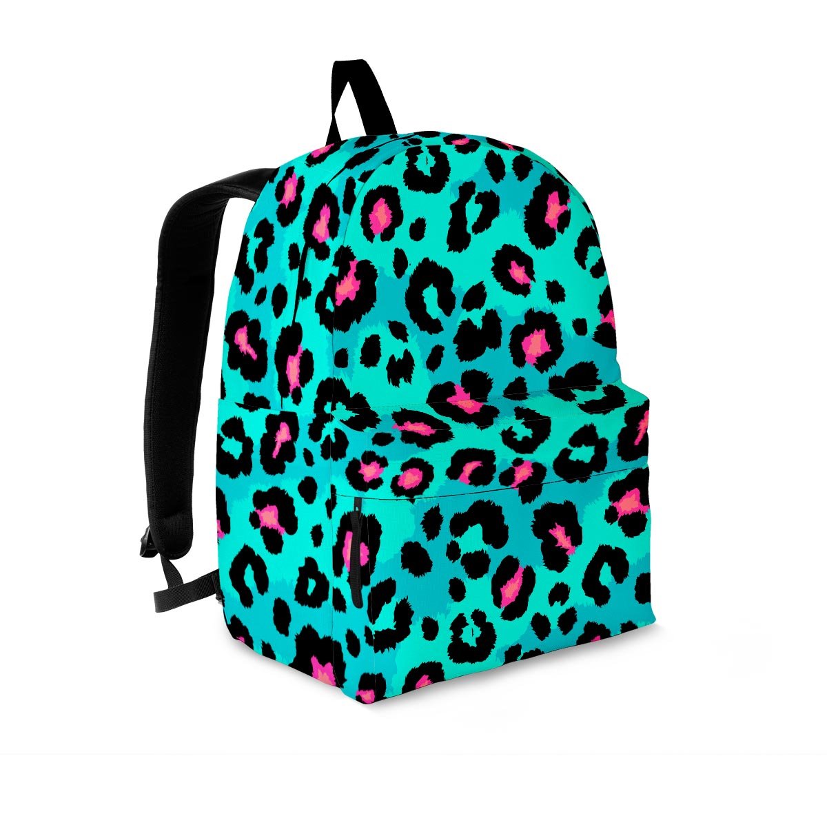 Leopard Teal Print Backpack-grizzshop