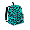 Leopard Teal Print Backpack-grizzshop