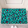 Leopard Teal Print Door Mat-grizzshop