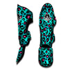 Leopard Teal Print Muay Thai Shin Guard-grizzshop