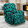 Leopard Teal Print Recliner Cover-grizzshop